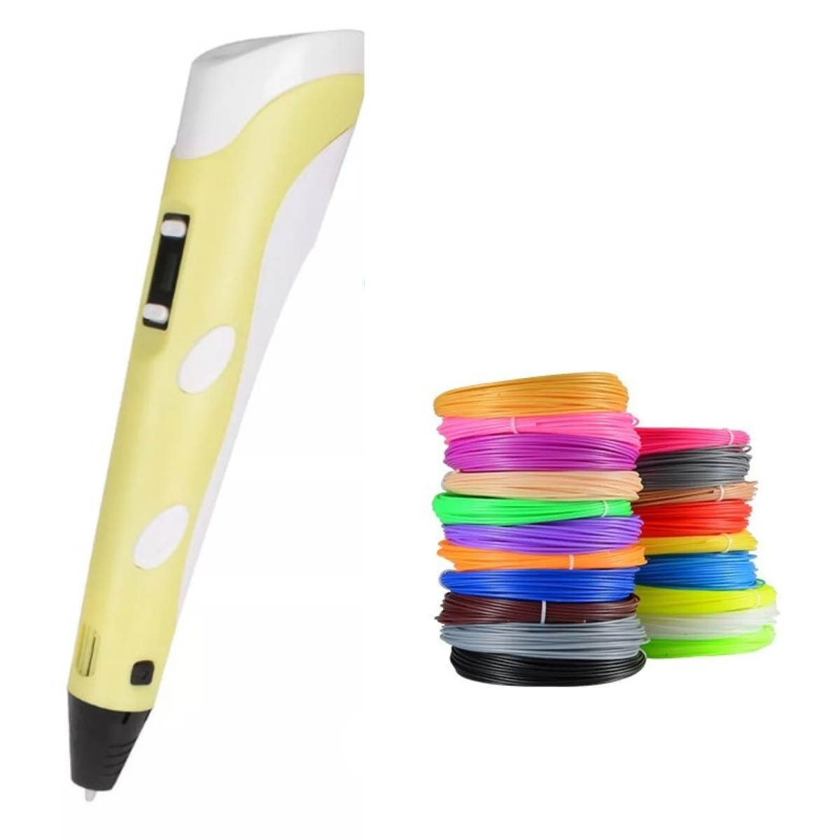 3D Pen med Justerbar Hastighed og Temperaturkontrol