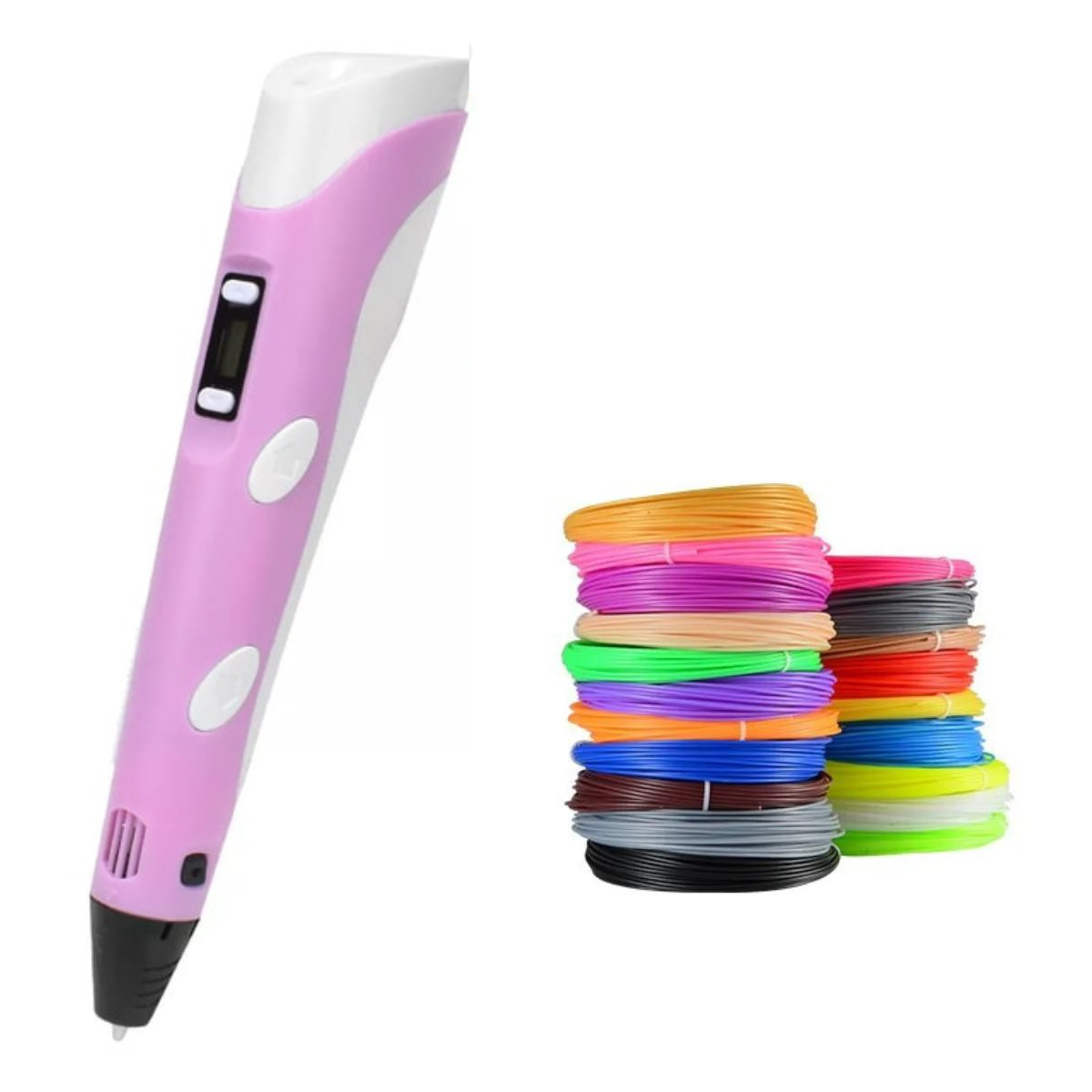 3D Pen med Justerbar Hastighed og Temperaturkontrol