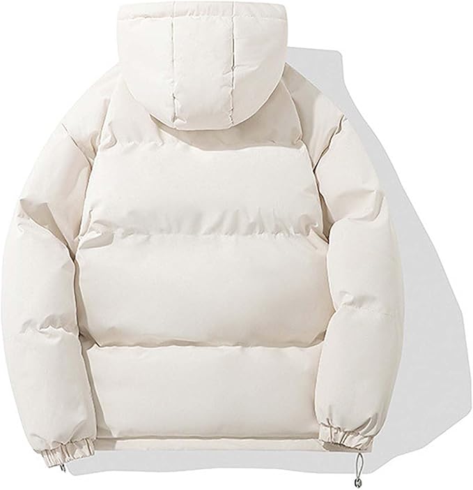 Dame Varm Vinterjakke med Hætte og Klassisk Design