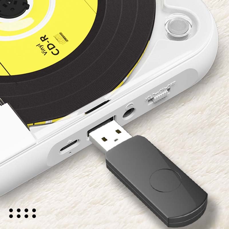 Bærbar Bluetooth CD-afspiller med Hi-Fi Lyd og USB-C Opladning