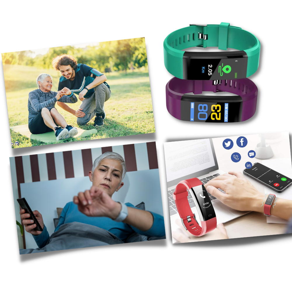 Smartwatch til Ældre med Klart Display og Enkel Betjening
