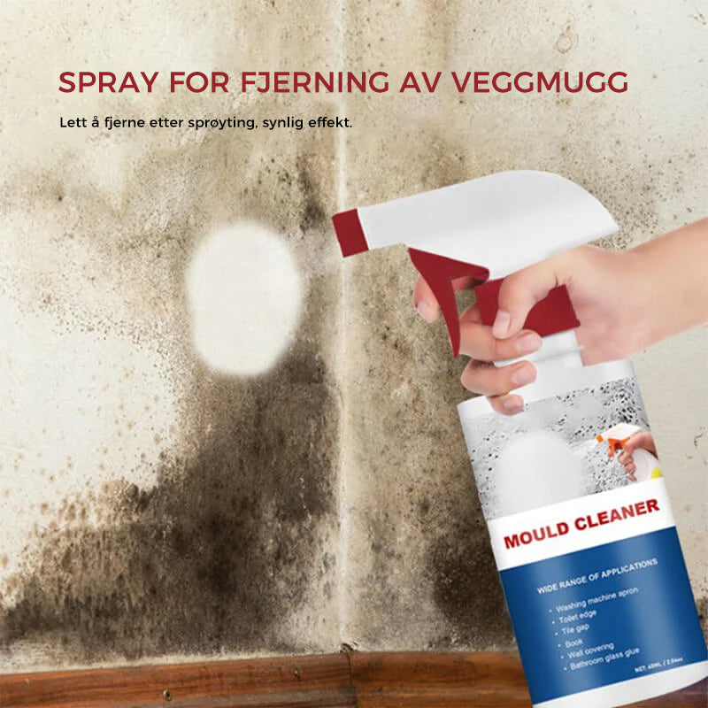 Skimmelfjerner Spray med Aktiv Klor til Badeværelse og Køkken