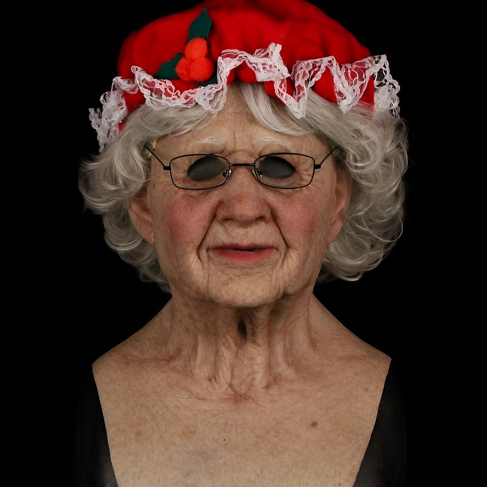 Unisex Realistisk Latexmaske med Bevægelig Mund til Cosplay