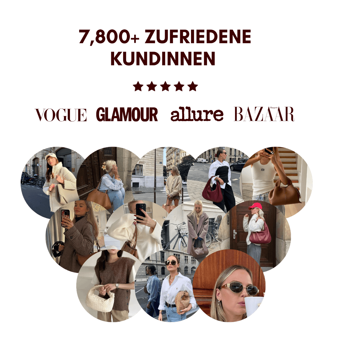 Dame Vintage Tote Bag med Sikker Lukning og Skulderremme