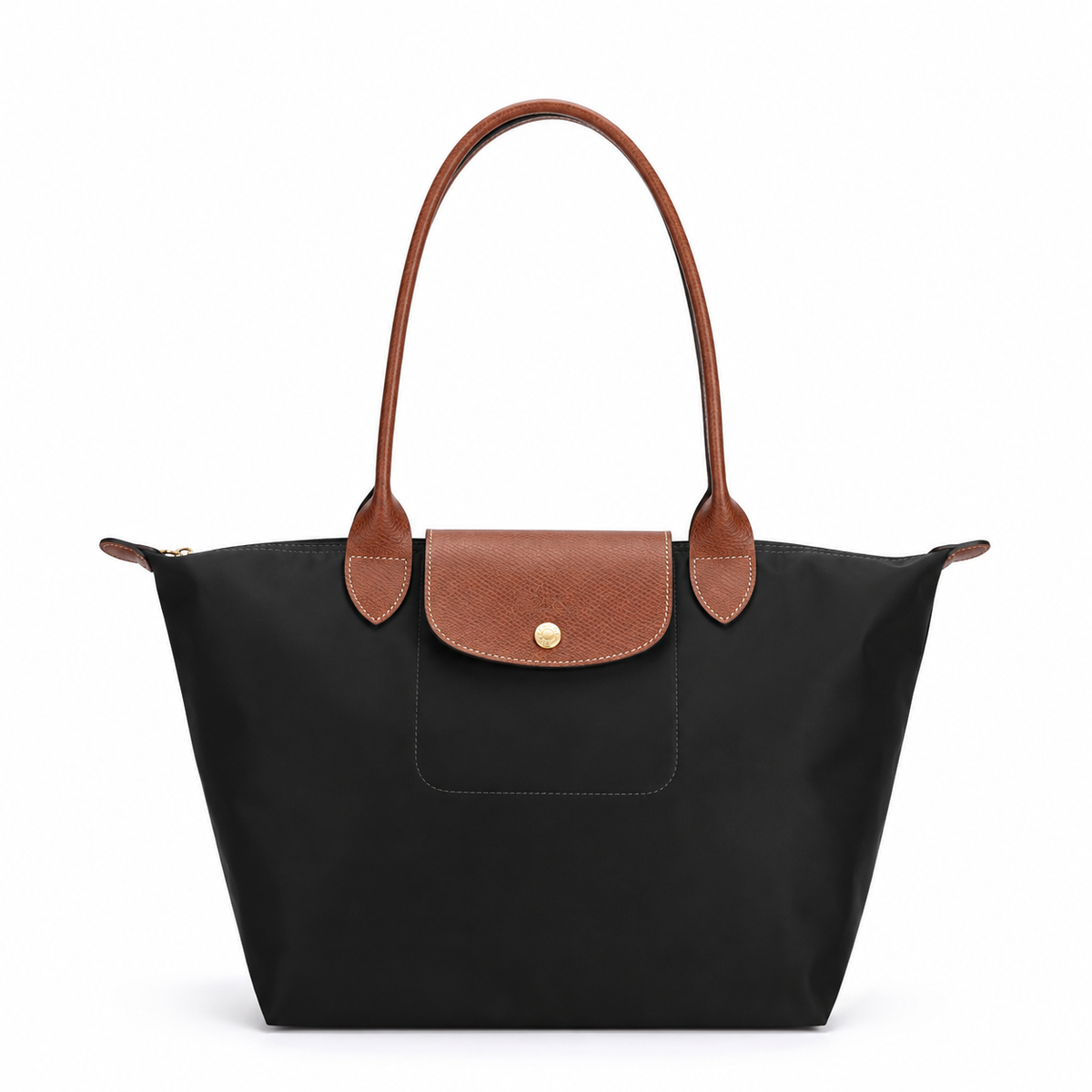 Dame Struktureret Shopper Taske med Justerbar Skulderrem