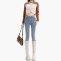 Harriet - Stilige vinterjeans i denim til dame