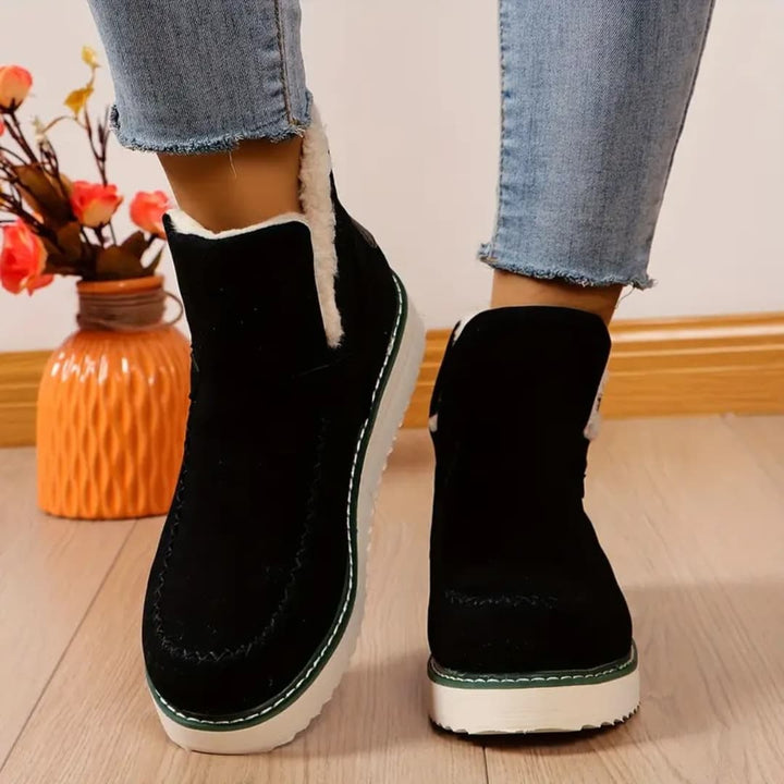 Jasmina - Varme slip-on ankelstøvler til dame