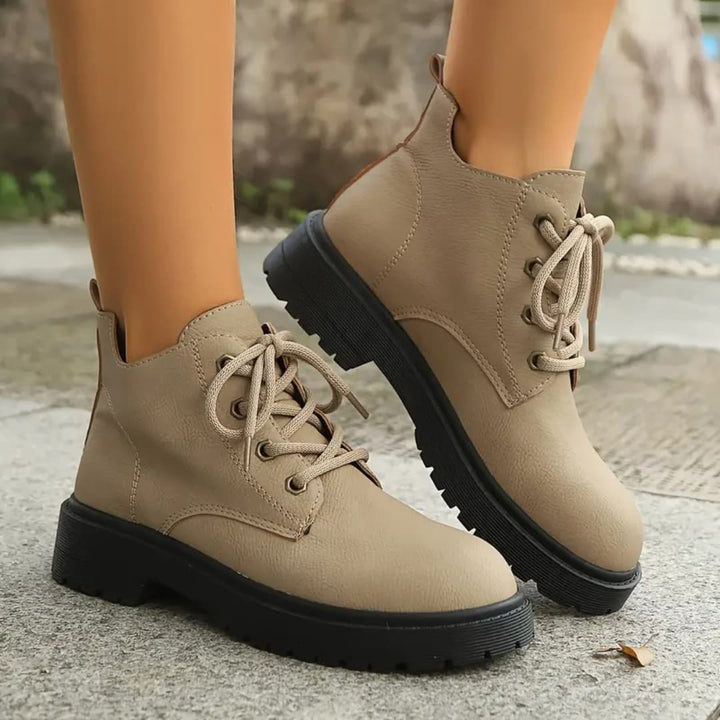 Josephine - All-Season Combat Boots med snøring til dame