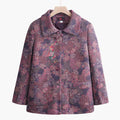 Alicia - Vintage blomstret frakk til dame