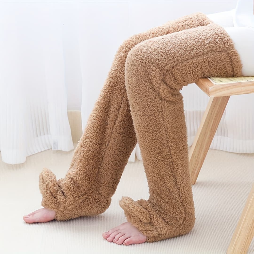 Varme Fuzzy Sokker Over Kneet for Kvinner