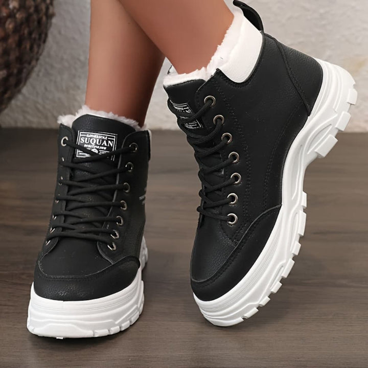 Kvinners Vinter Snøboots Fashion Tykk Såle Sko