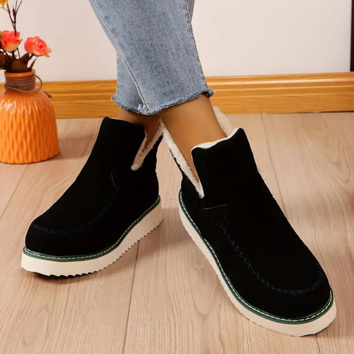 Jasmina - Varme slip-on ankelstøvler til dame