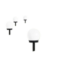3-Pak Hagebelysning LED Solar Globe – Vanntett & Stilig