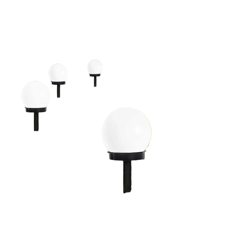 3-Pak Hagebelysning LED Solar Globe – Vanntett &amp; Stilig