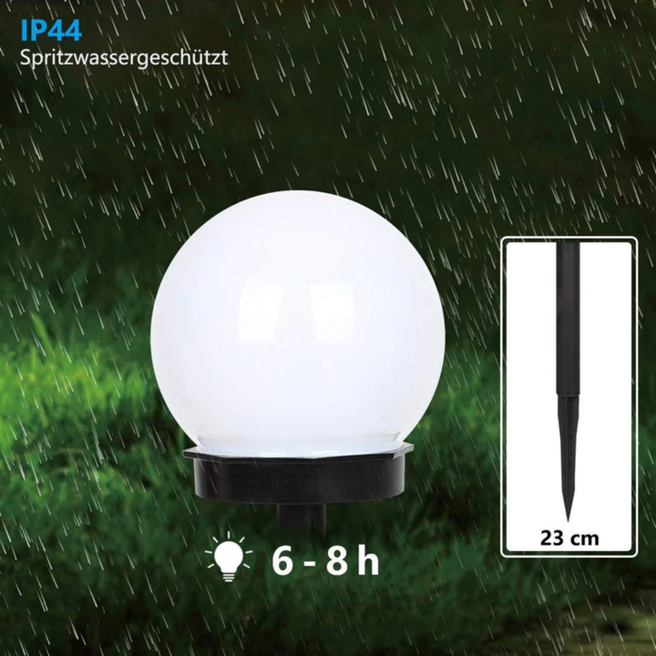 3-Pak Hagebelysning LED Solar Globe – Vanntett &amp; Stilig
