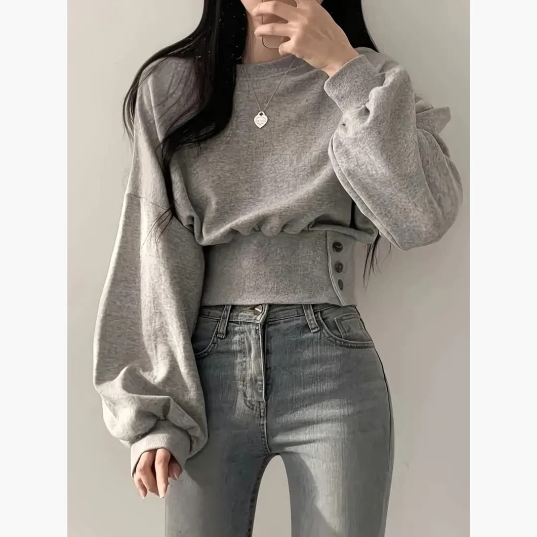 Georgina - Trendy avkortet genser for kvinner