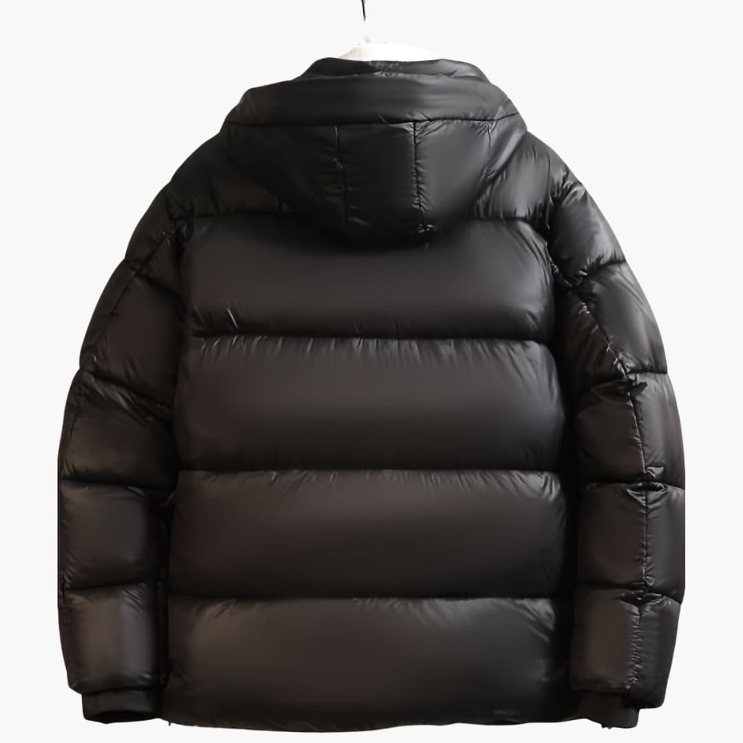 Stilig casual vinterjakke for menn tykk varm med hette