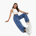 Jacqueline - Plush-Lined Denim Pants for Women