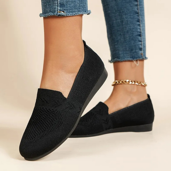 Zapatos sin cordones de malla transpirable para mujer, para uso diario