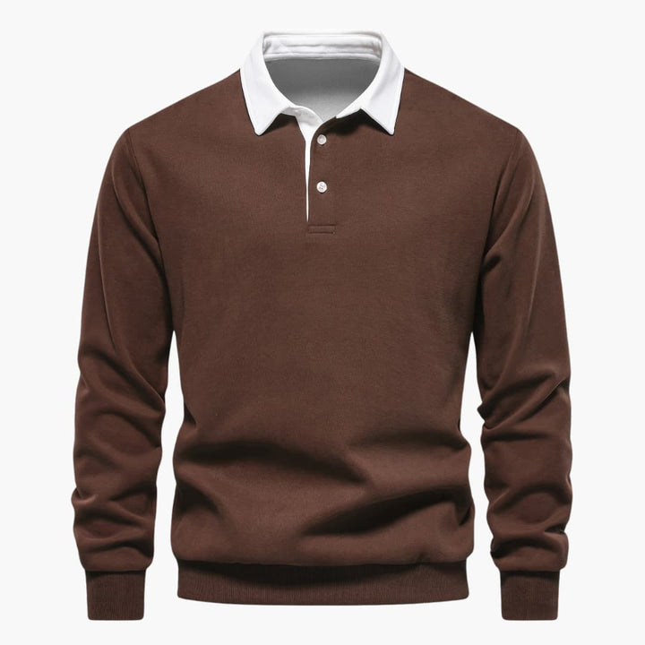 Hans - Stilig Color Block-genser for menn