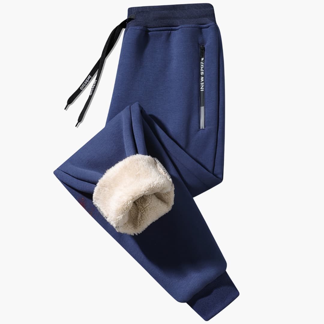 Casual Fleece-forede Bukser for Herre
