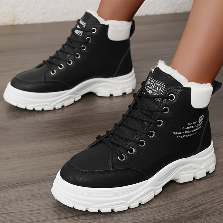 Kvinners Vinter Snøboots Fashion Tykk Såle Sko