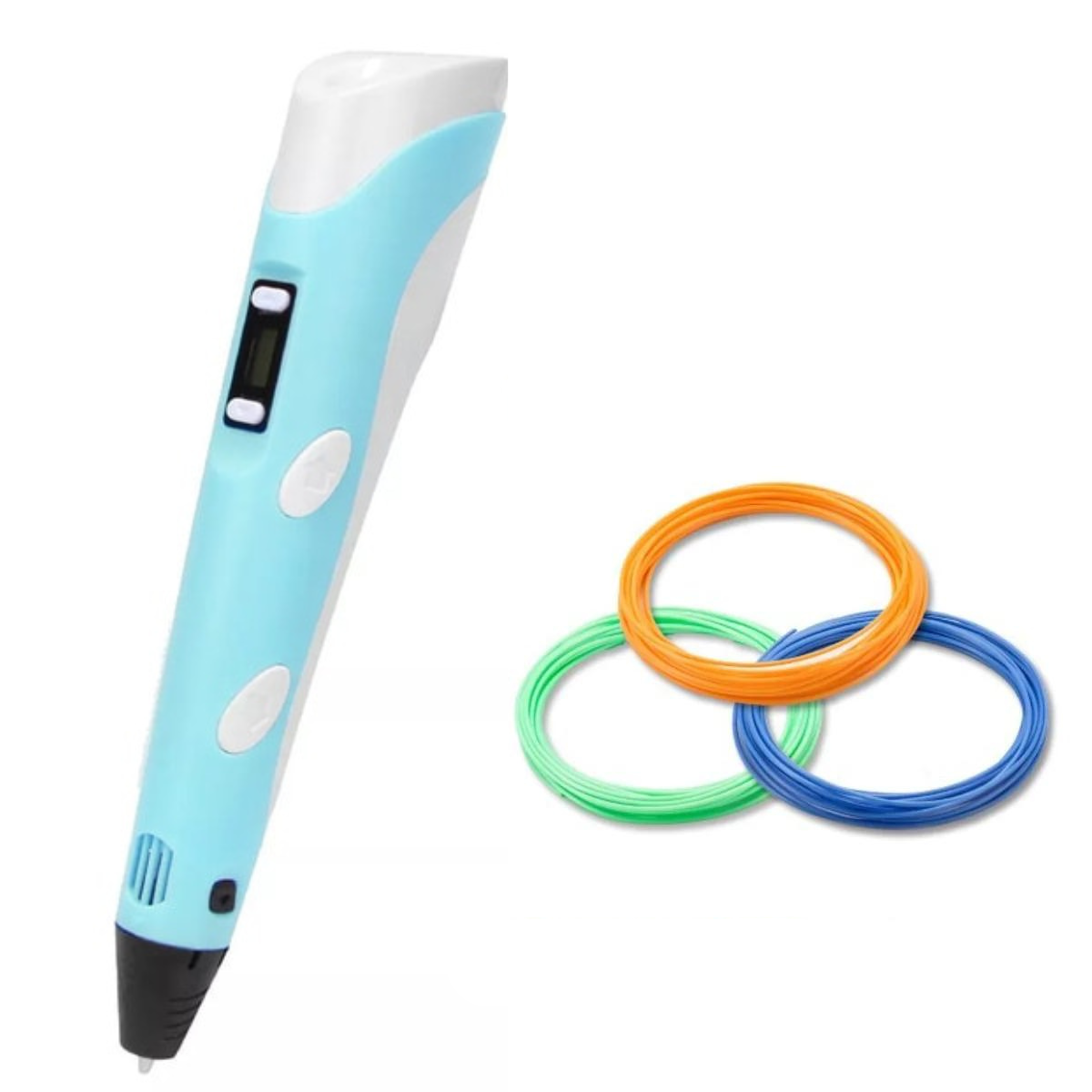 3D Pen med Justerbar Hastighed og Temperaturkontrol