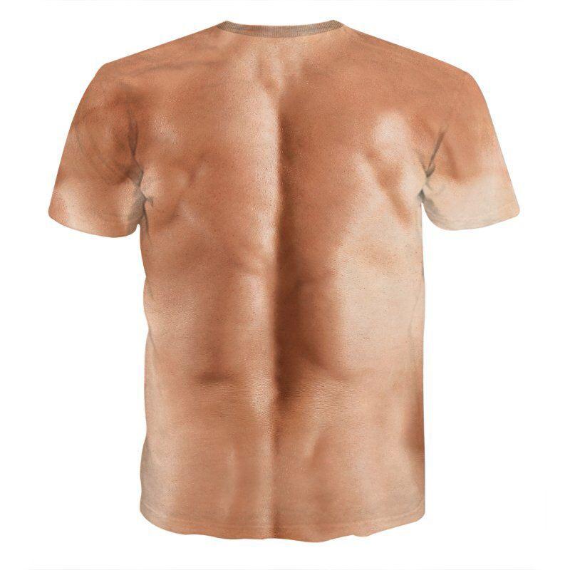 3D T-skjorte | Muskel- og Tatoveringsdesign