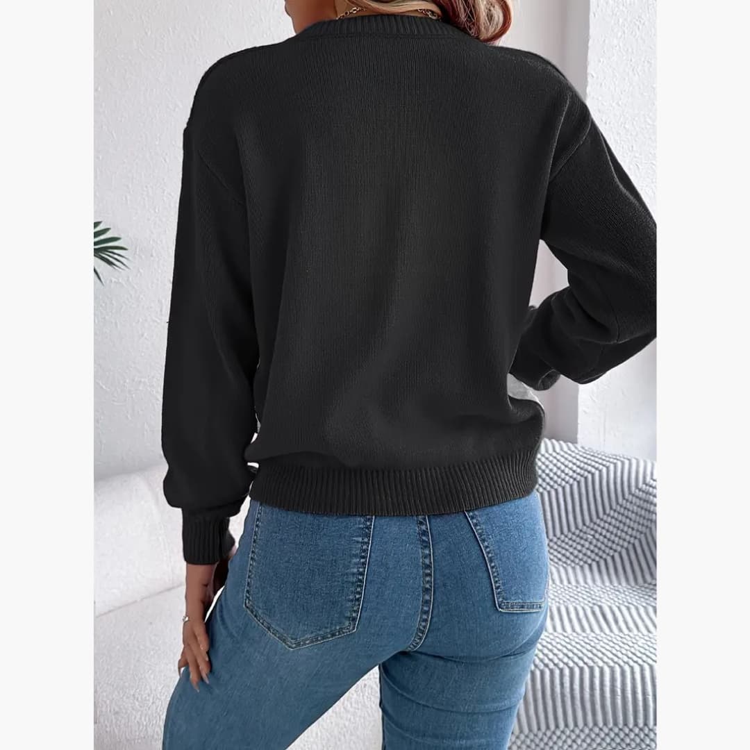 Fabienne - Varm langermet genser for kvinner