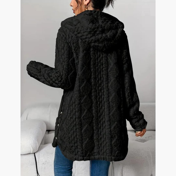 Edith - Koselig teddygenser med hette for dame