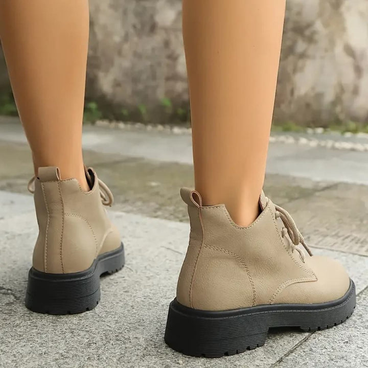 Josephine - All-Season Combat Boots med snøring til dame