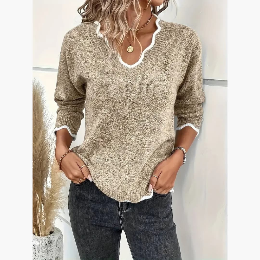 Eleonora - Elegant strikkegenser for kvinner