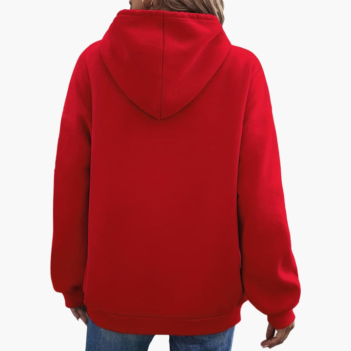 Caroline - Stilig Smile Graphic Hoodie for kvinner
