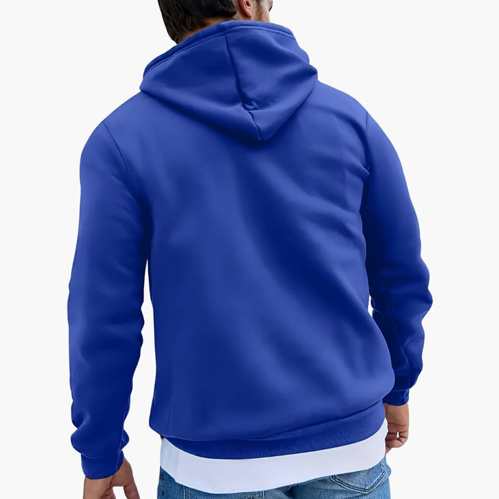 Hettegenser med Juletrær og Reinsdyrmønster Avslappet Pullover