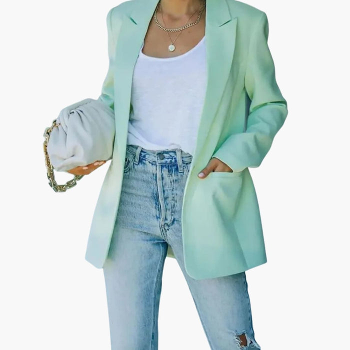 Blazer da donna con collo a revers e chiusura con bottoni