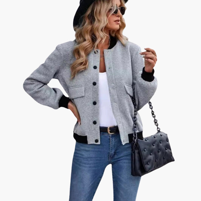 Damen-Bomberjacke mit Taschen
