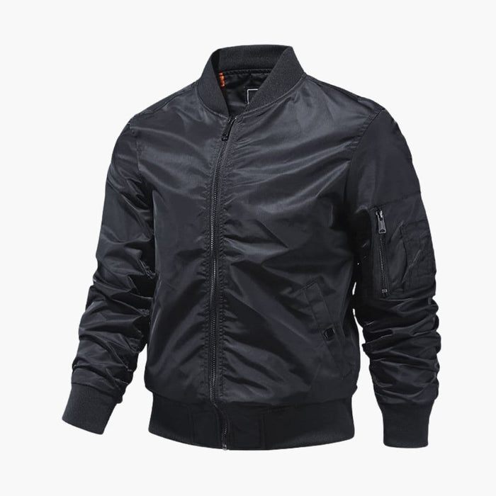 Blouson bomber da uomo con colletto a coste