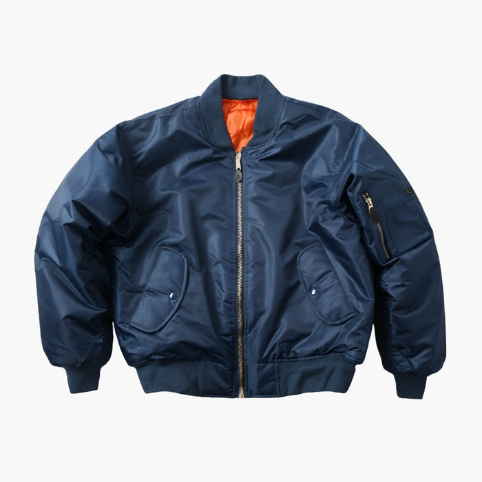 Chaqueta bomber unisex con cuello de canalé