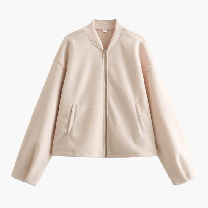 Blusón bomber para mujer con bolsillos laterales