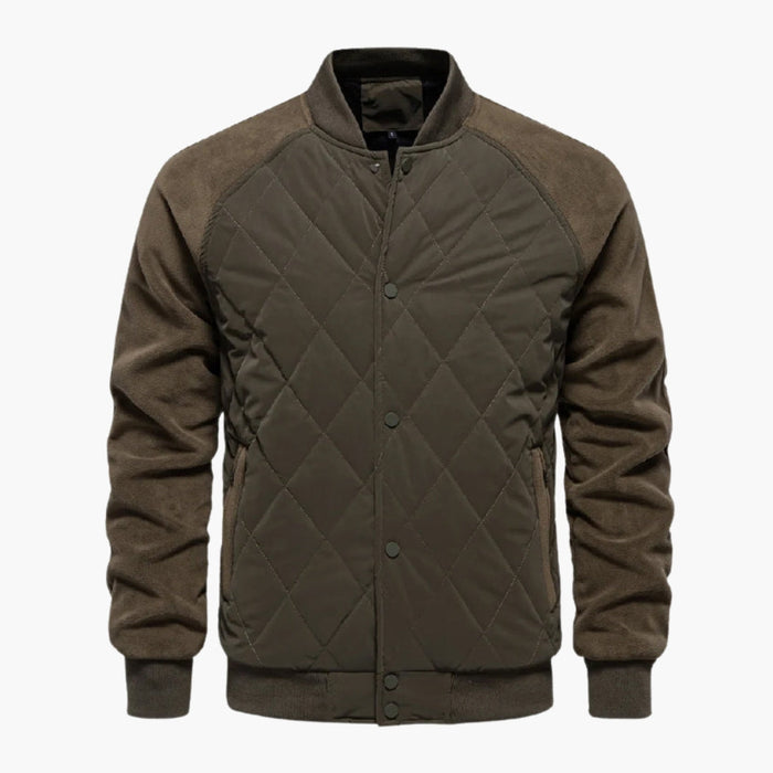 Chaqueta bomber para hombre con cuerpo acolchado
