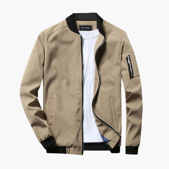 Blouson bomber pour homme avec poche zippée sur la manche