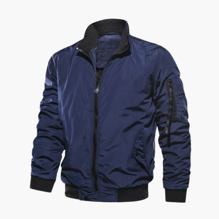 Blouson bomber pour homme à fermeture éclair