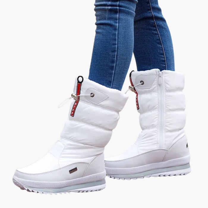 Bottes de neige pour femme avec fermeture latérale et tige rembourrée