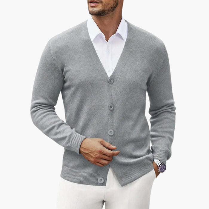 Cardigan da uomo in maglia con apertura sul davanti