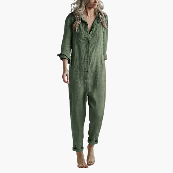 Jumpsuit för damer med långa ärmar