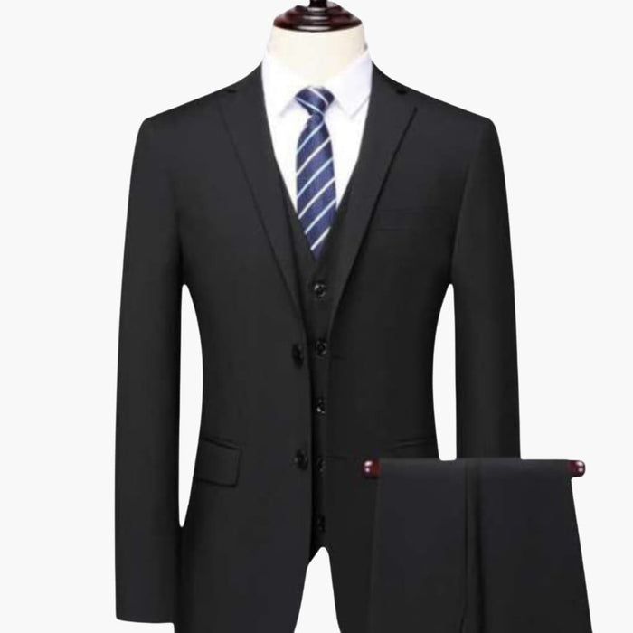 Tredelt herredress med blazer med slagkrage