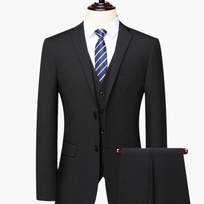 Costume trois pièces pour homme avec veste et gilet