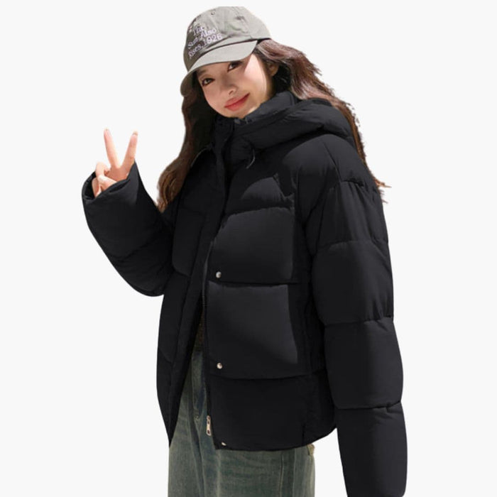 Piumino da donna con cappuccio