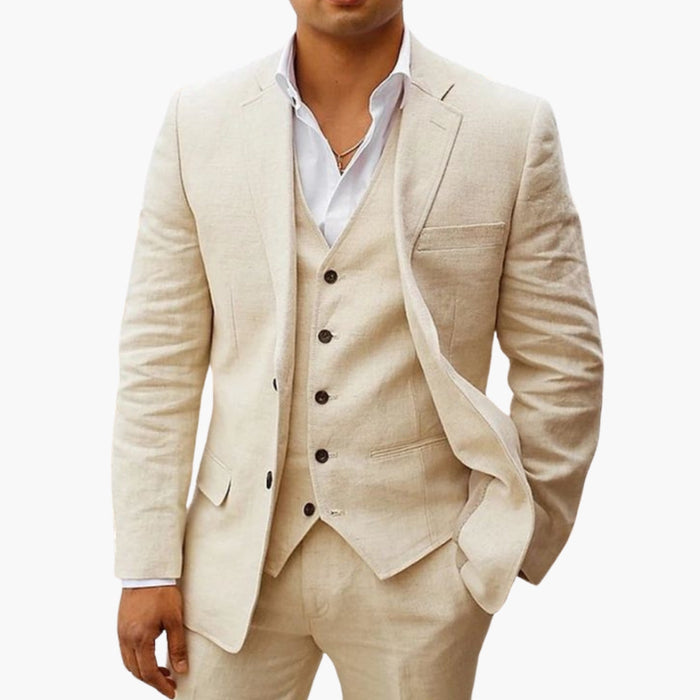 Traje de hombre con blazer y pantalones de corte ajustado