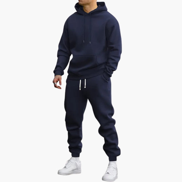 Ensemble de sport pour homme avec sweat à capuche et joggers fuselés
